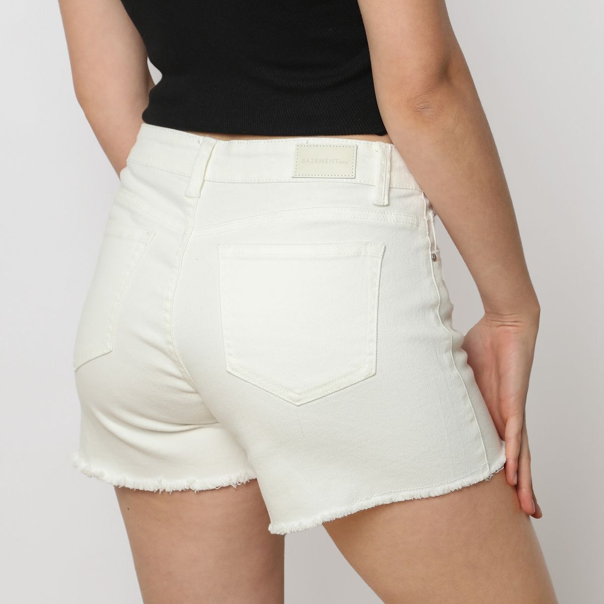 BASEMENT - Short Jean Algodón Mujer Basement