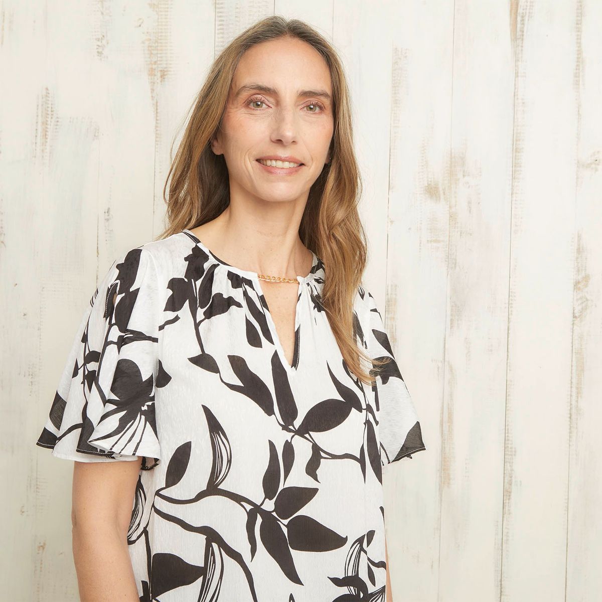 STEFANO COCCI - Blusa Stefano Cocci Manga Corta Estampada