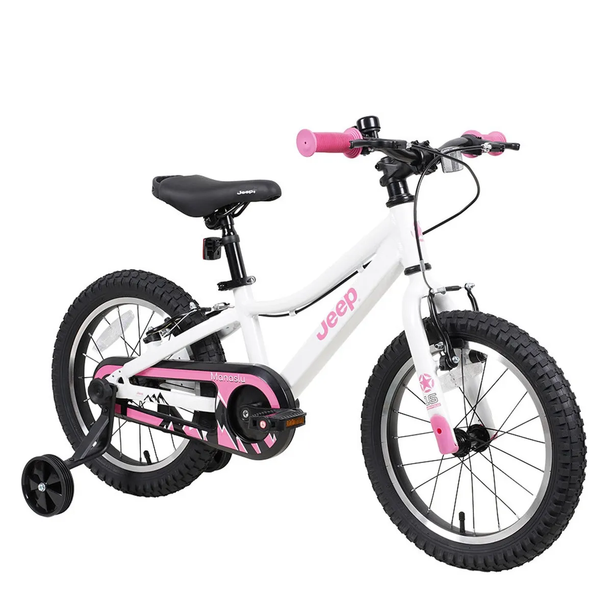 JEEP - Bicicleta Infantil Jeep Aro 16 Con Frenos V-Brake Y Asiento Con Asa