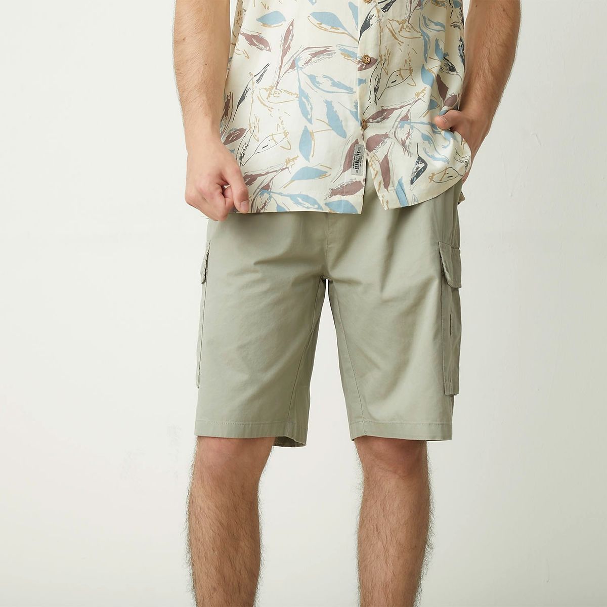 BEARCLIFF - Short Bearcliff Algodón Con Bolsillos