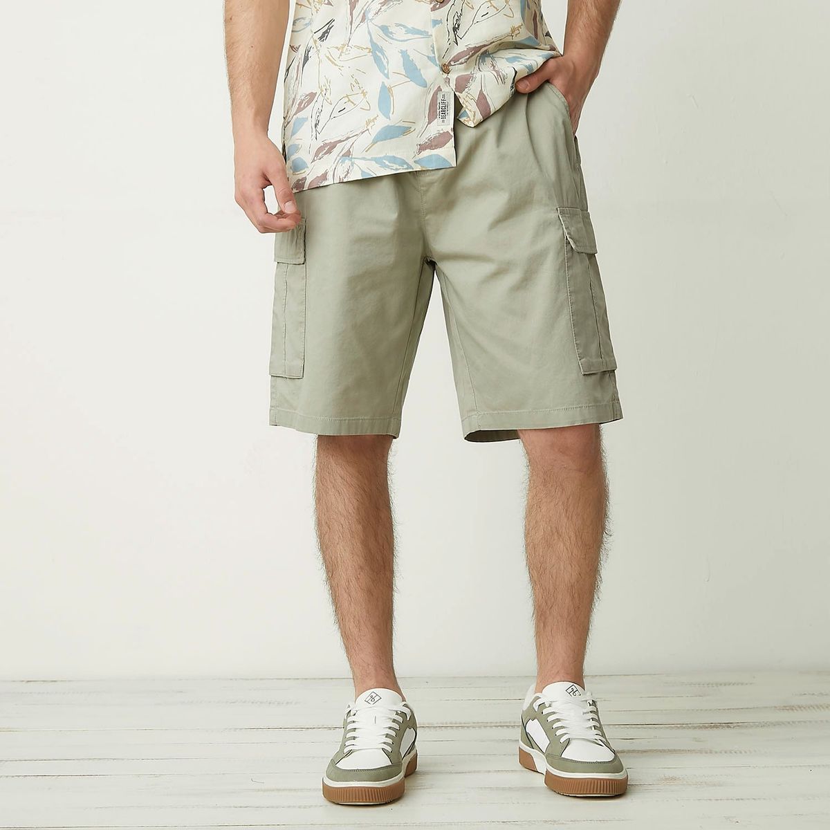 BEARCLIFF - Short Bearcliff Algodón Con Bolsillos