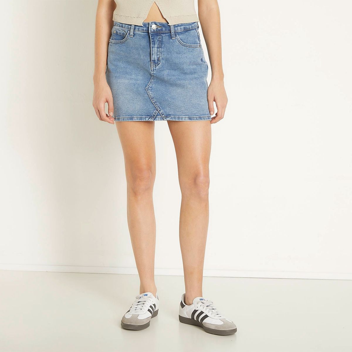 SYBILLA - Falda Jean Algodón Mujer Sybilla