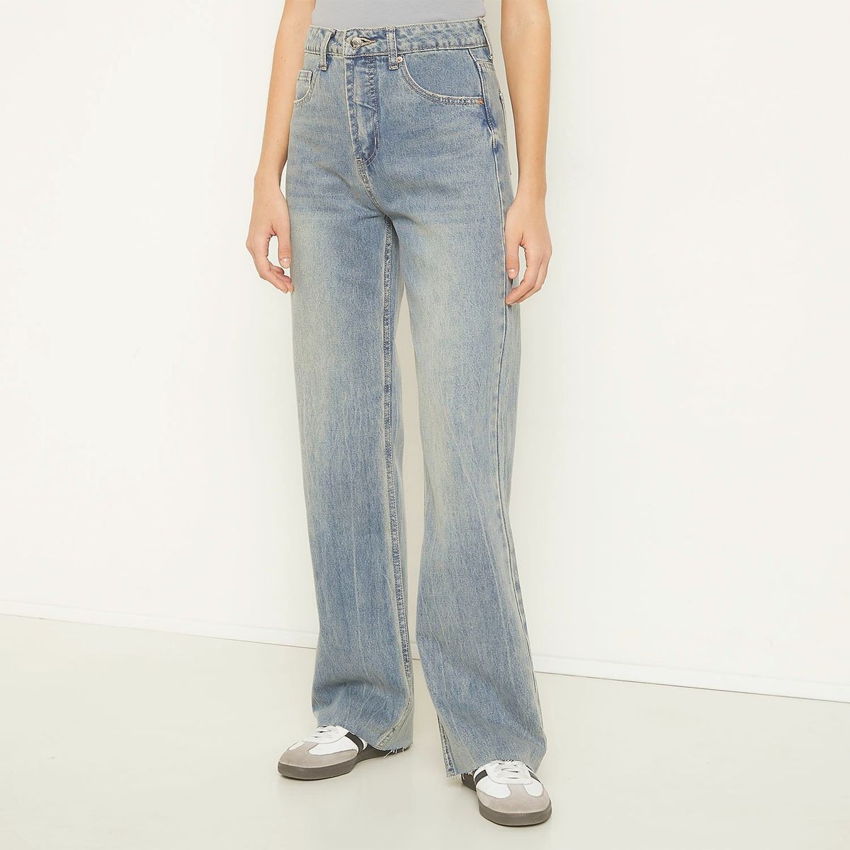 SYBILLA - Jeans Straight Tiro Alto Sybilla Mujer Algodón