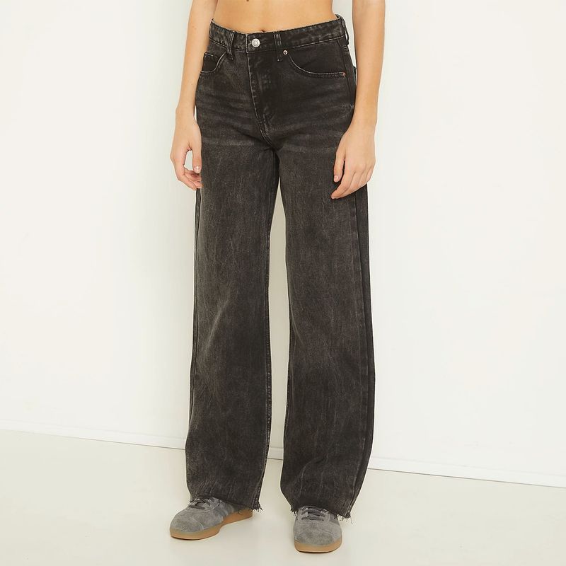 SYBILLA - Jeans Straight Tiro Alto Sybilla Mujer Algodón