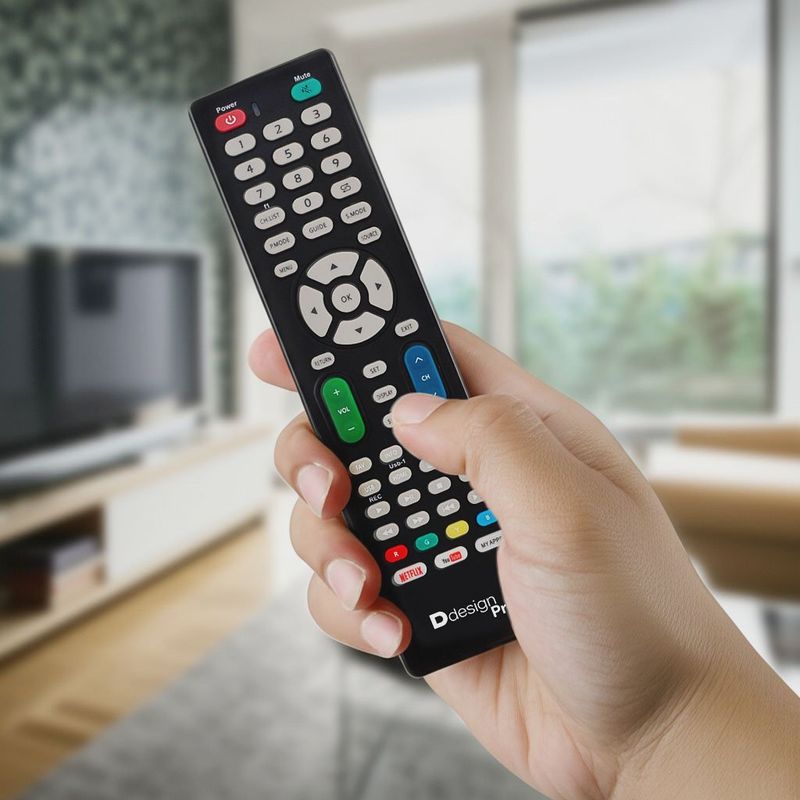 DDESIGN - Control Remoto Universal Ddesign Multimarcas Plástico Negro