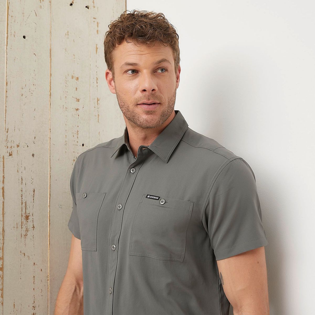 MOUNTAIN GEAR - Camisa Deportiva Trekking Manga Corta Mountain Gear