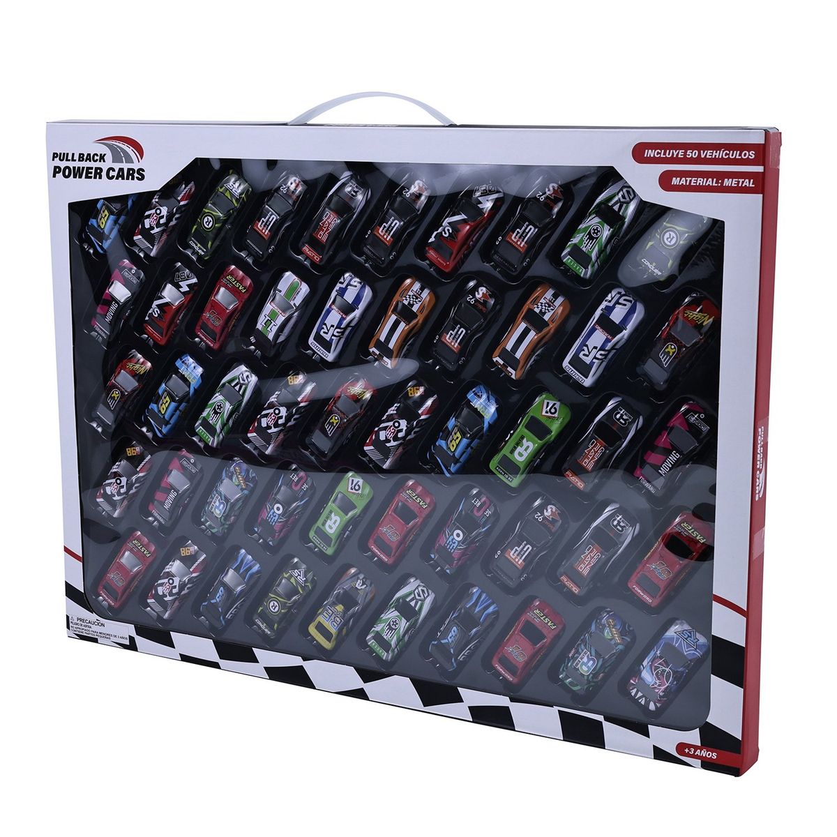 KIDS N PLAY - Set De 50 Vehiculos De Metal