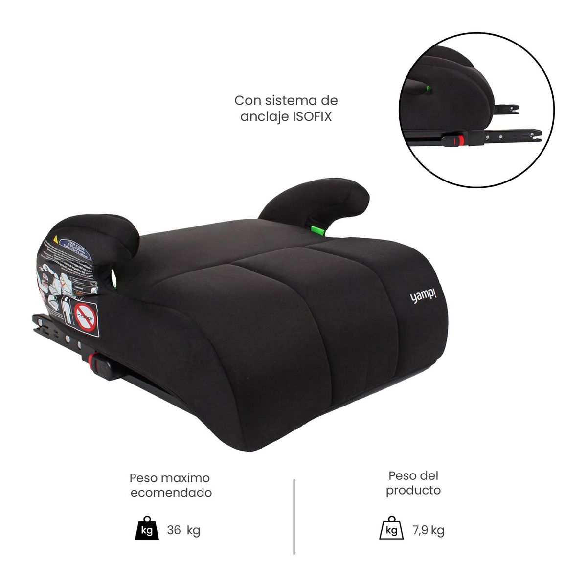 YAMP - Booster Para Bebé Isofix Manly Yamp