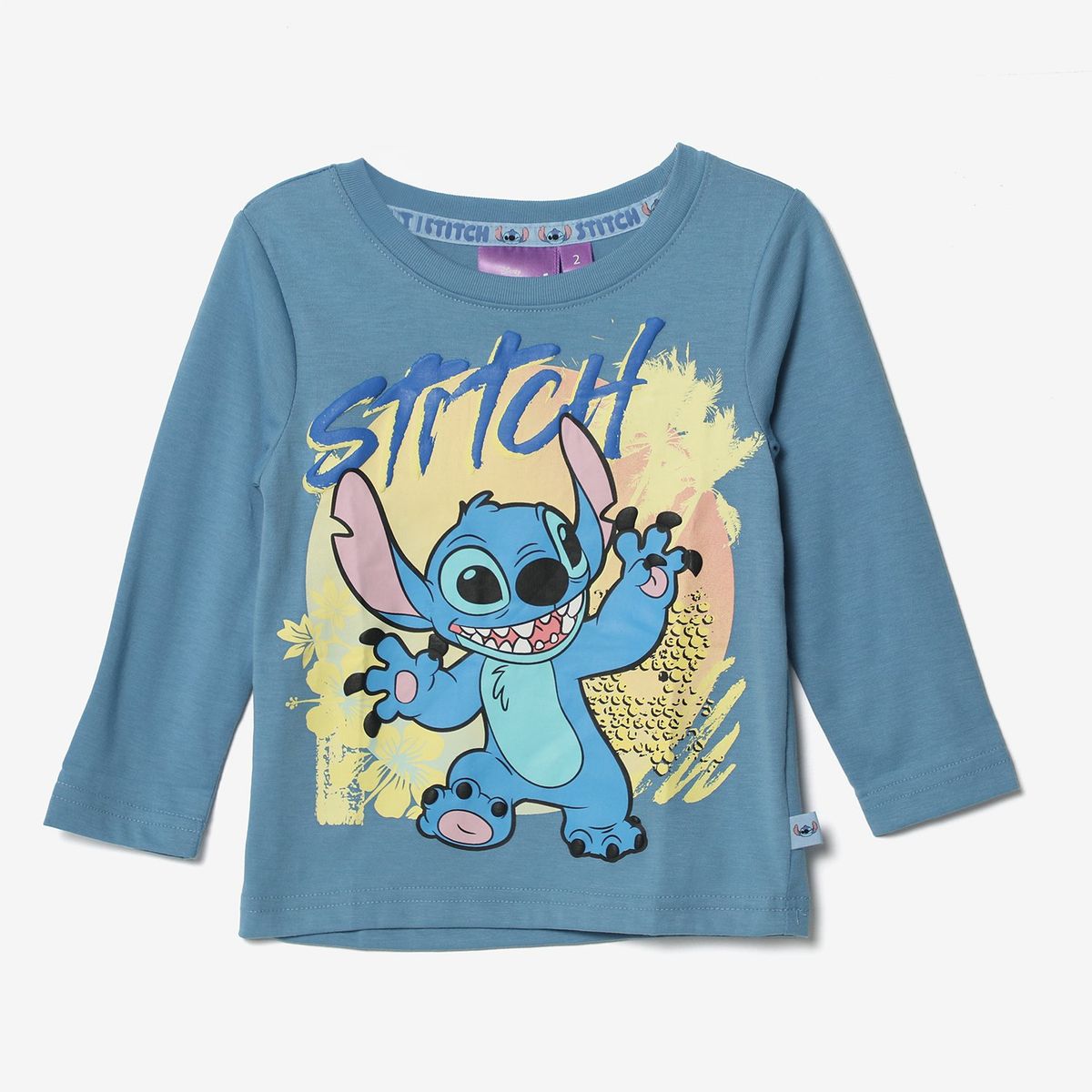 DISNEY - Polo Niño Manga Larga Algodón Lilo Y Stitch