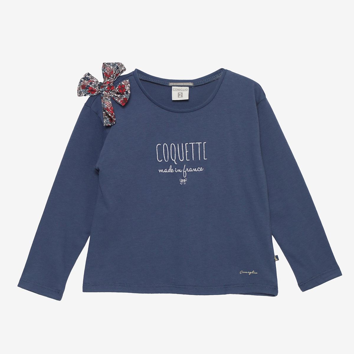 CONIGLIO - Polo Niña Manga Larga Algodón Coniglio