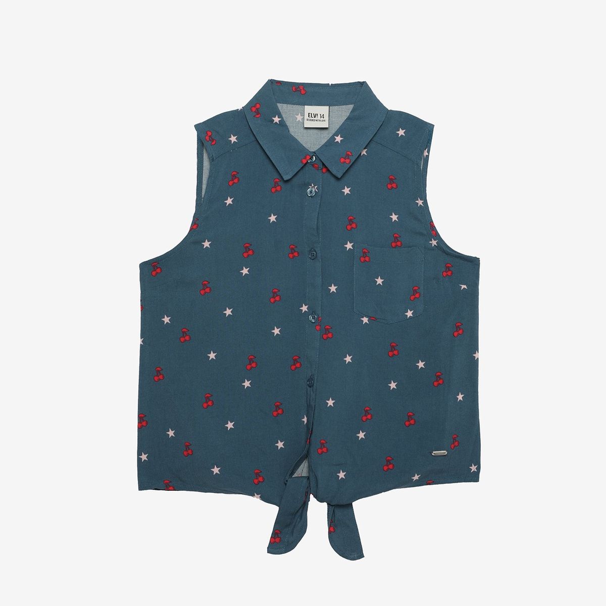 ELEVEN - Blusa Eleven Sin Mangas Estampado