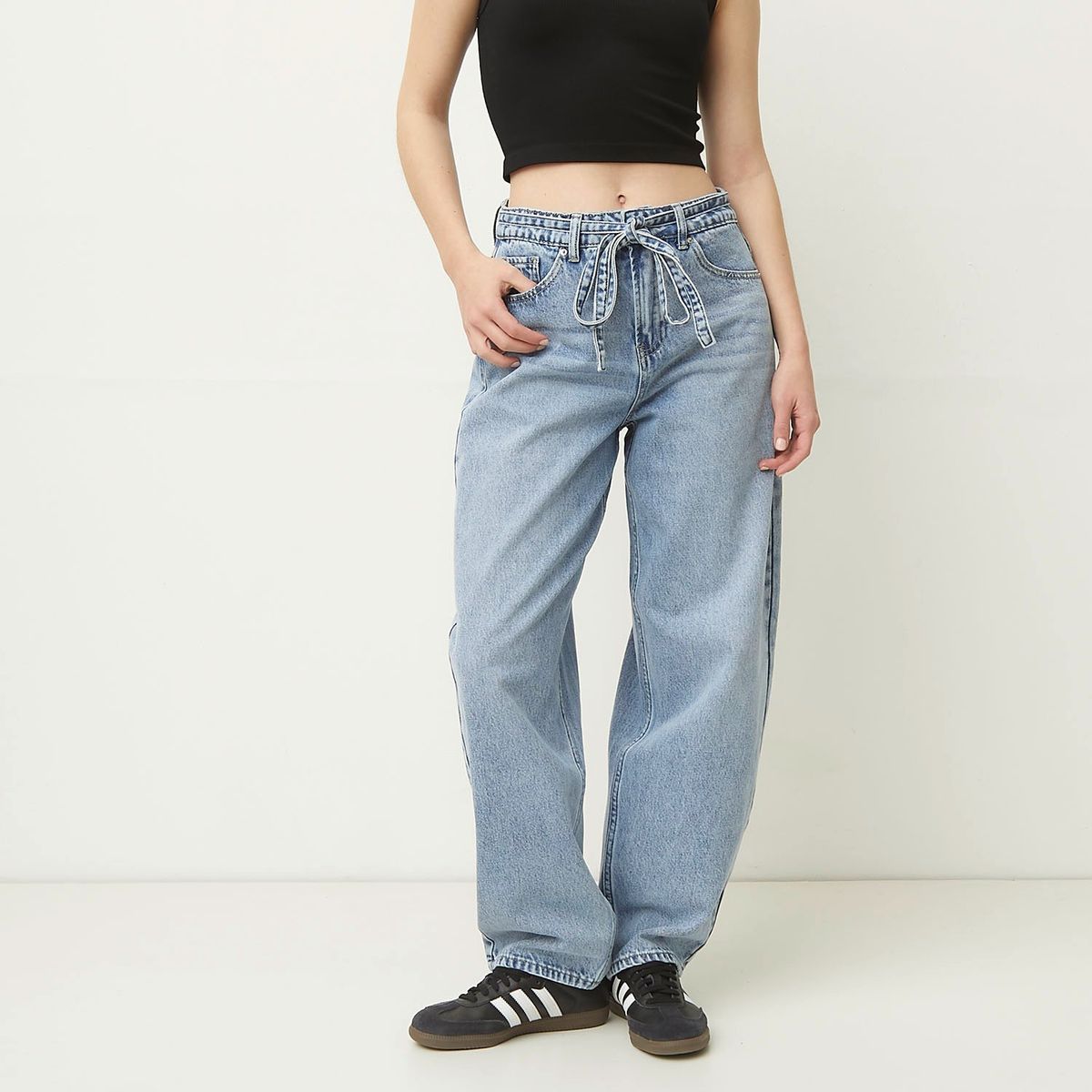 SYBILLA - Jean Balloon Algodón Mujer