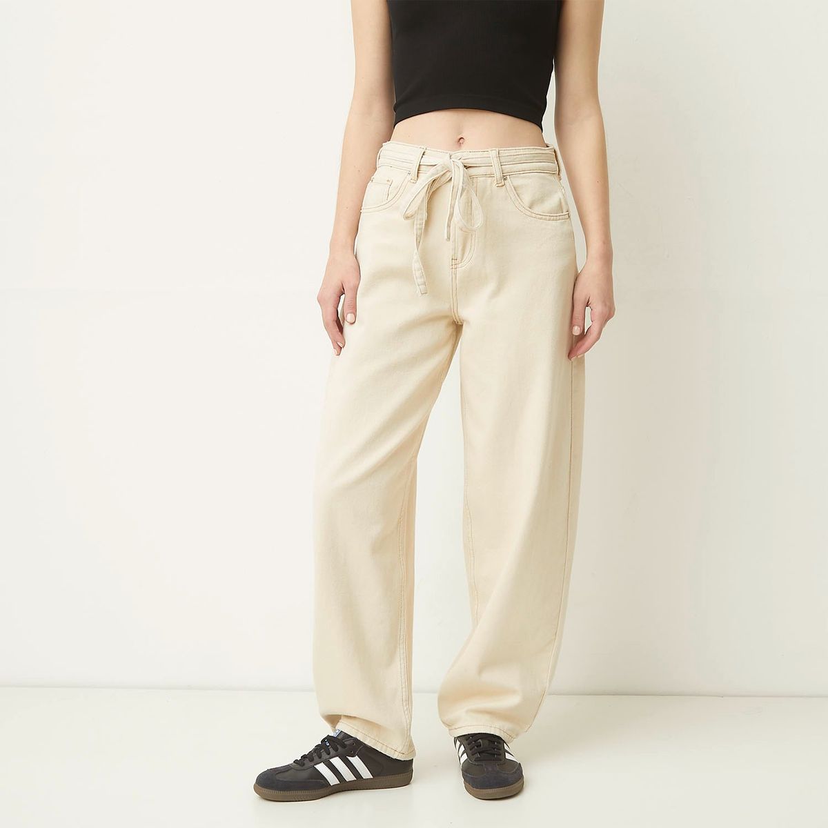 SYBILLA - Jean Balloon Algodón Mujer