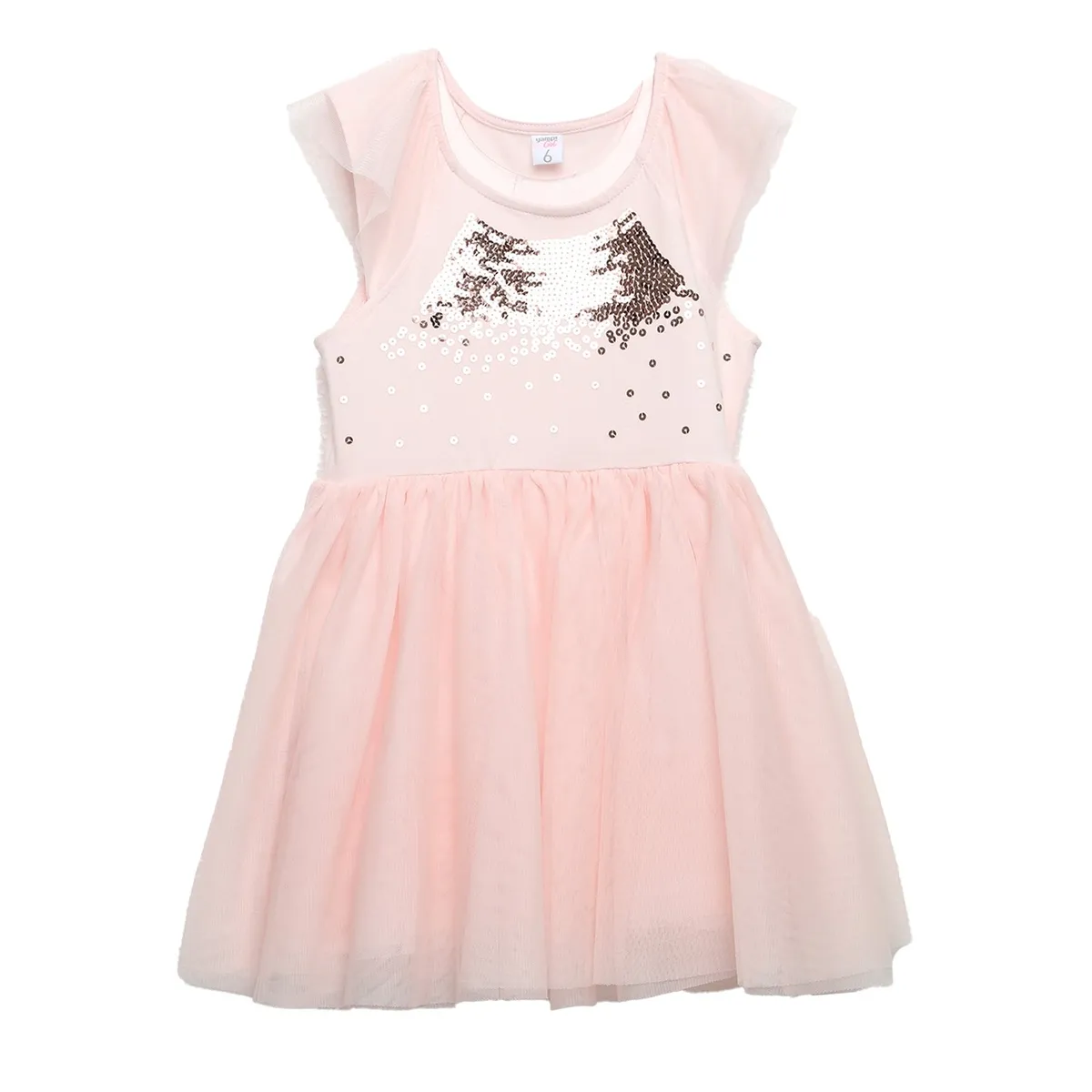 YAMP - Vestido Yamp Niña Algodón Con Falda Brillante