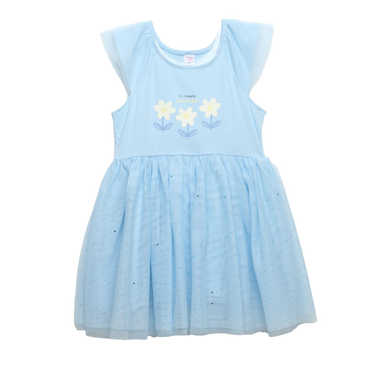 YAMP - Vestido Yamp Niña Algodón Con Falda Brillante