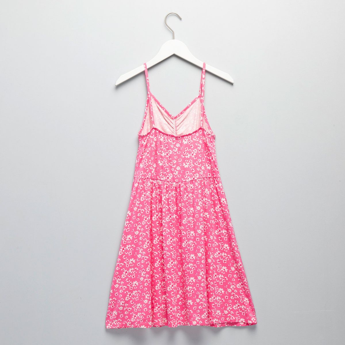 ELEVEN - Vestido Eleven Niña Fruncido Estampado Tirantes