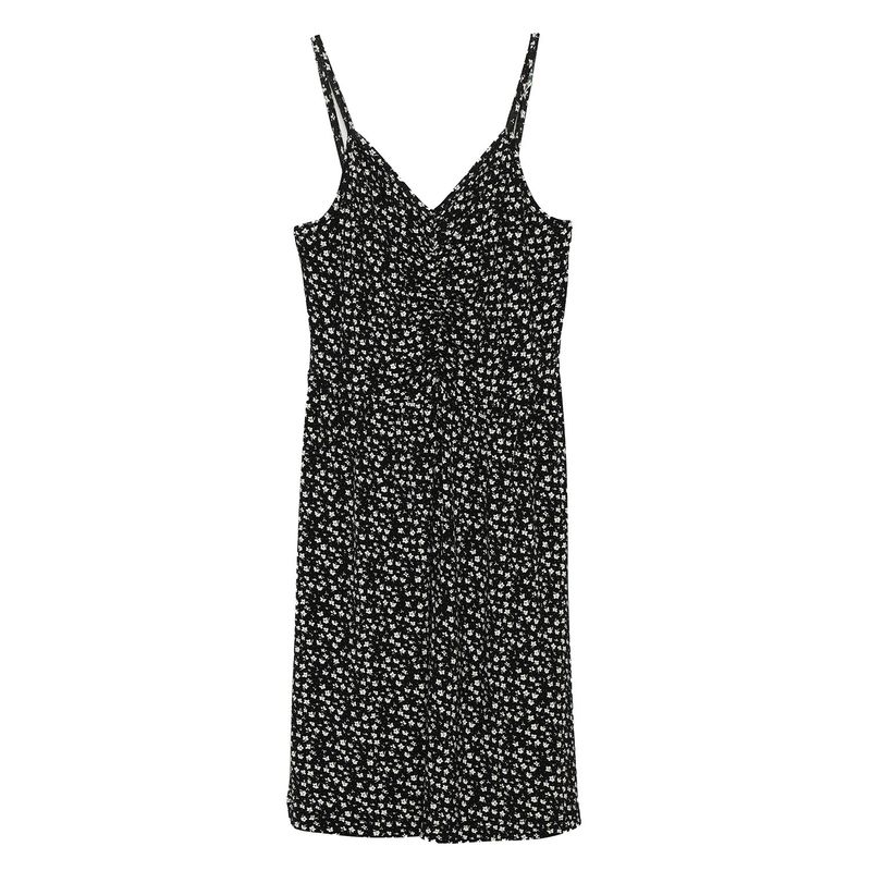 ELEVEN - Vestido Eleven Niña Fruncido Estampado Tirantes