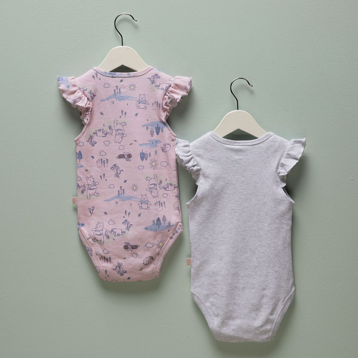 WINNIE THE POOH - Body Bebé Niña Pack X2 Algodón Winnie The Pooh