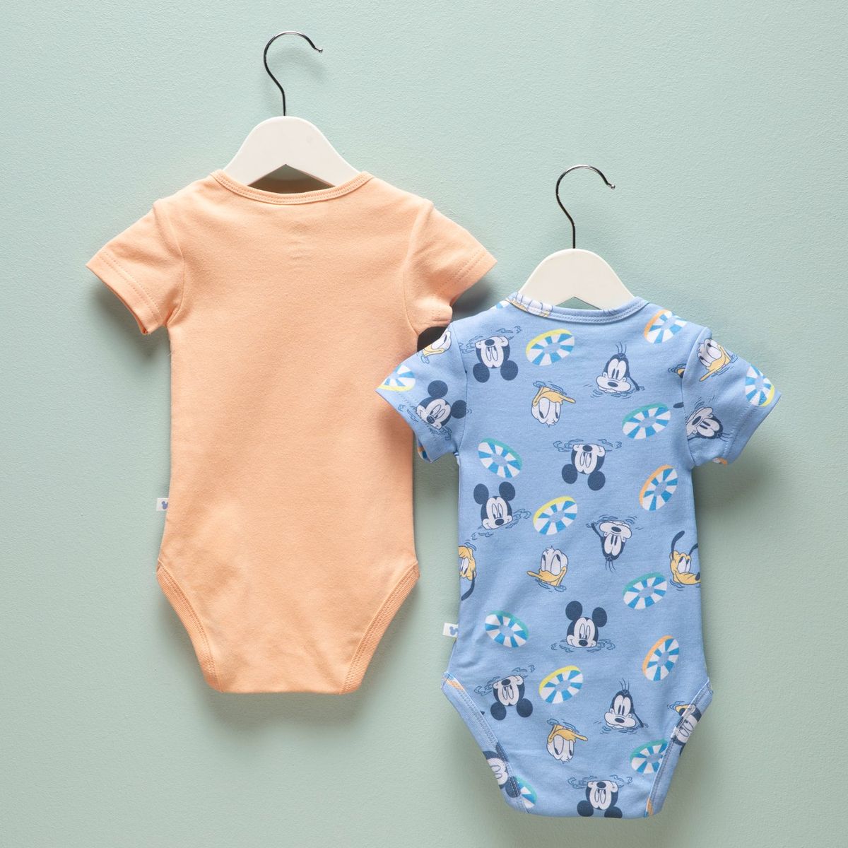 STD CHARACTERS - Body Bebé Niño Pack X2 Algodón Mickey