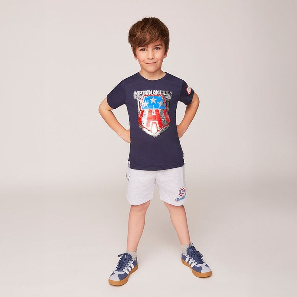 AVENGERS - Polo Niño Manga Corta Algodón Avengers