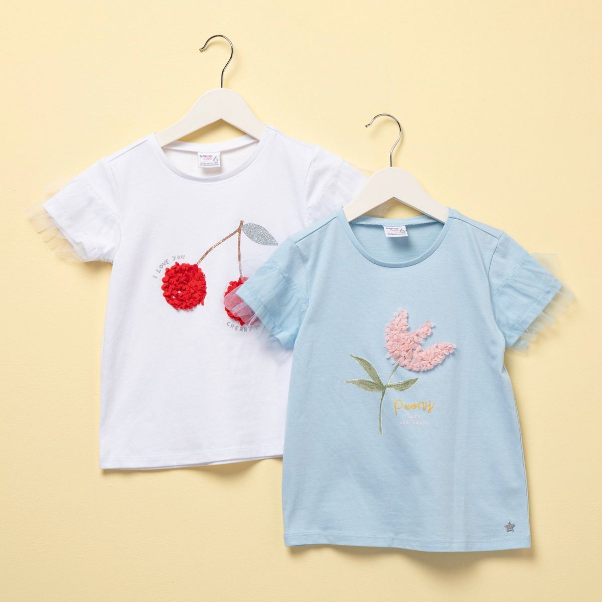 YAMP - Polo Niña Manga Corta Pack X2 Algodón Yamp