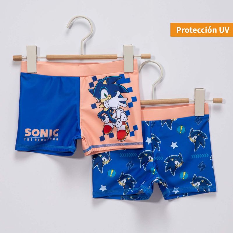 SONIC - Traje De Baño Niño Pack X2 Sonic