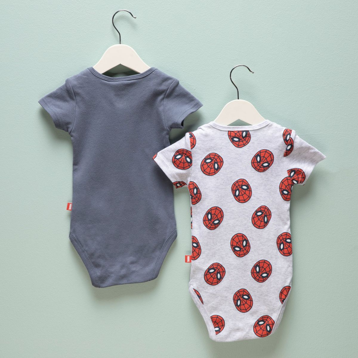 SPIDERMAN - Body Bebé Niño Pack X2 Algodón Spider-man