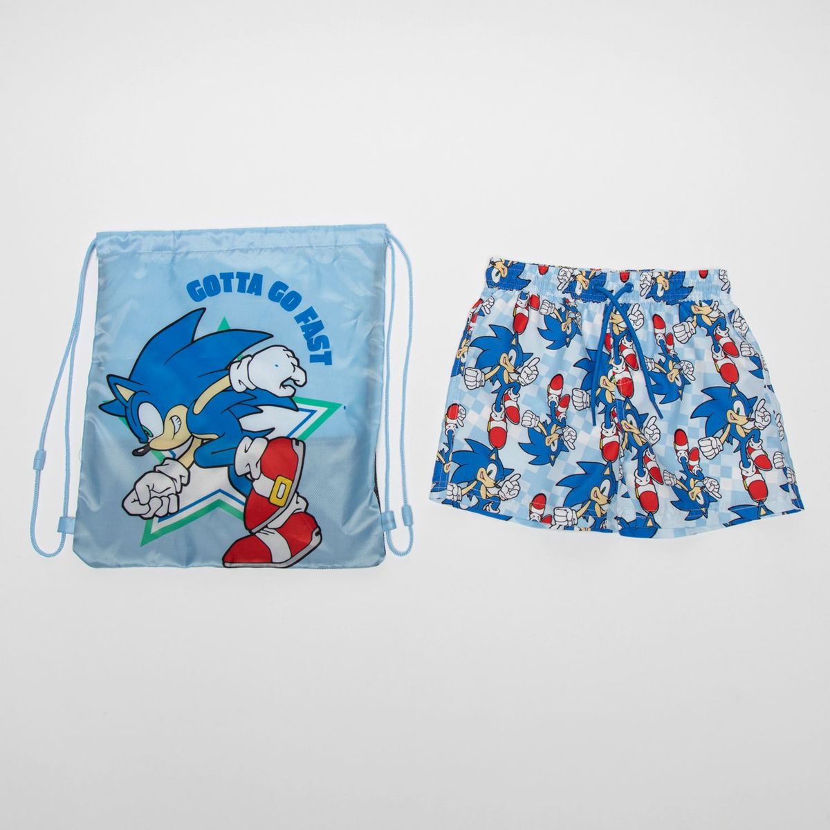 SONIC - Traje de Baño Mas Bolso Niño Sonic