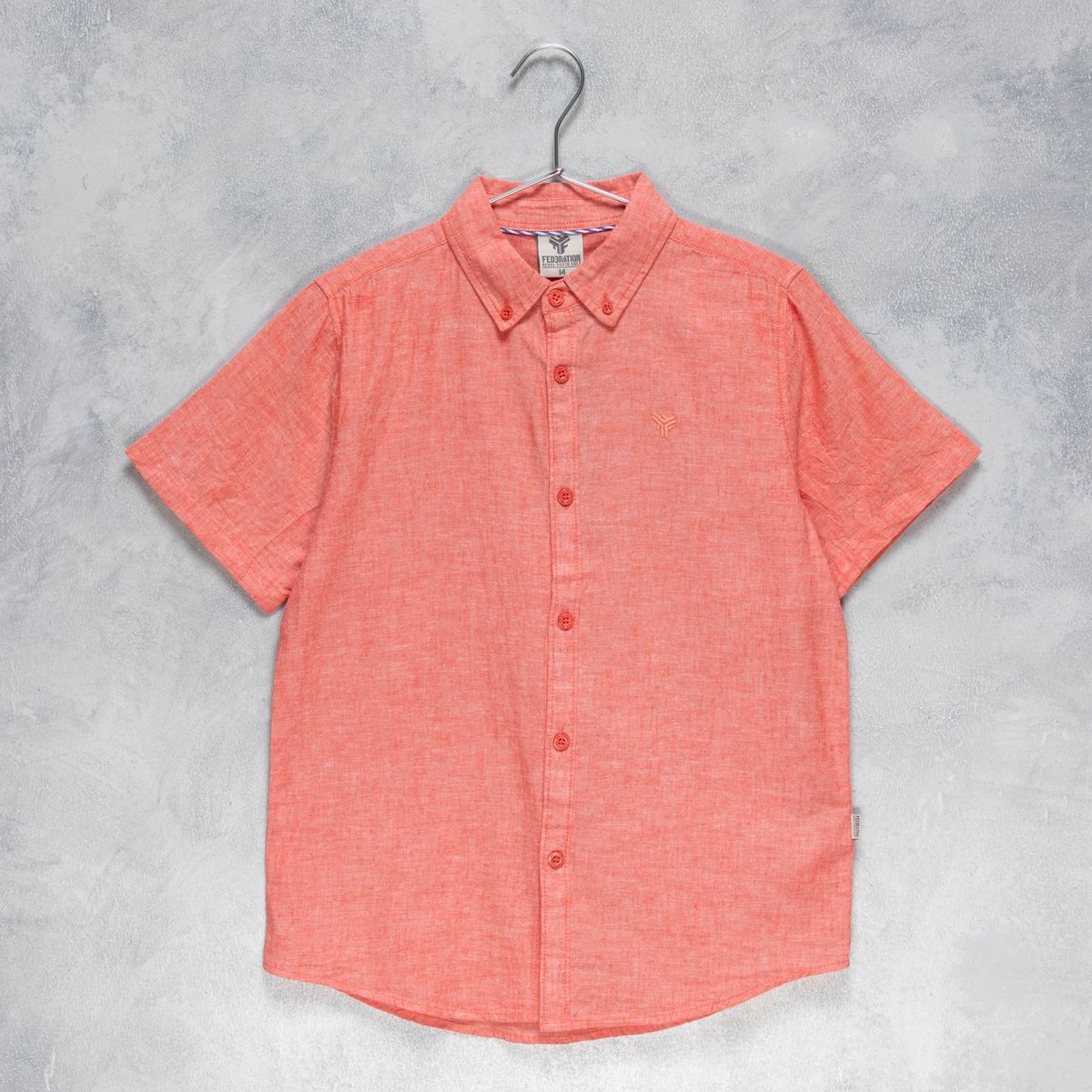 FEDERATION - Camisa Niño Manga Corta Algodón Federation