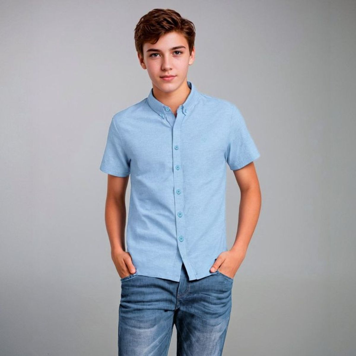 FEDERATION - Camisa Niño Manga Corta Algodón Federation