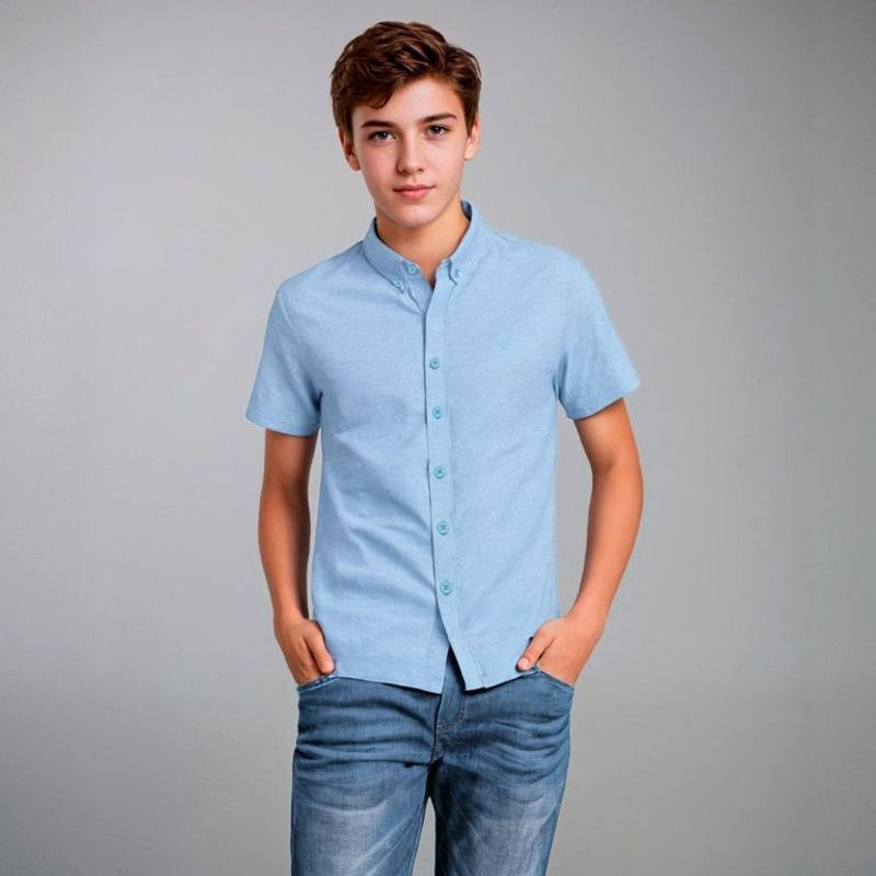 FEDERATION - Camisa Niño Manga Corta Algodón Federation