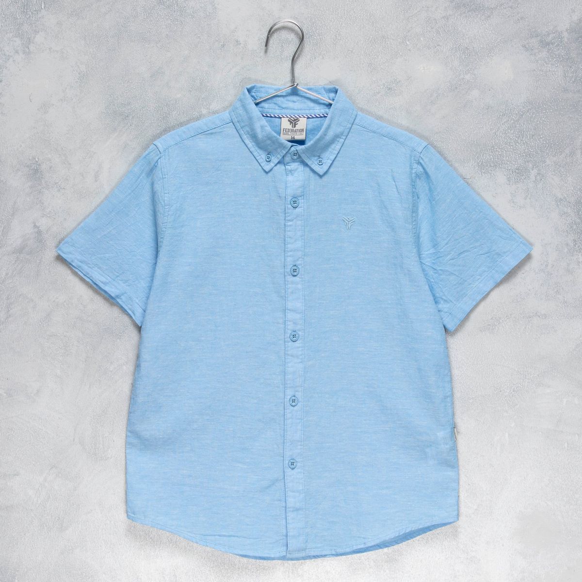 FEDERATION - Camisa Niño Manga Corta Algodón Federation