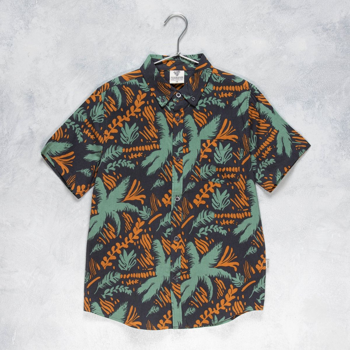 FEDERATION - Camisa Niño Manga Corta Viscosa Federation