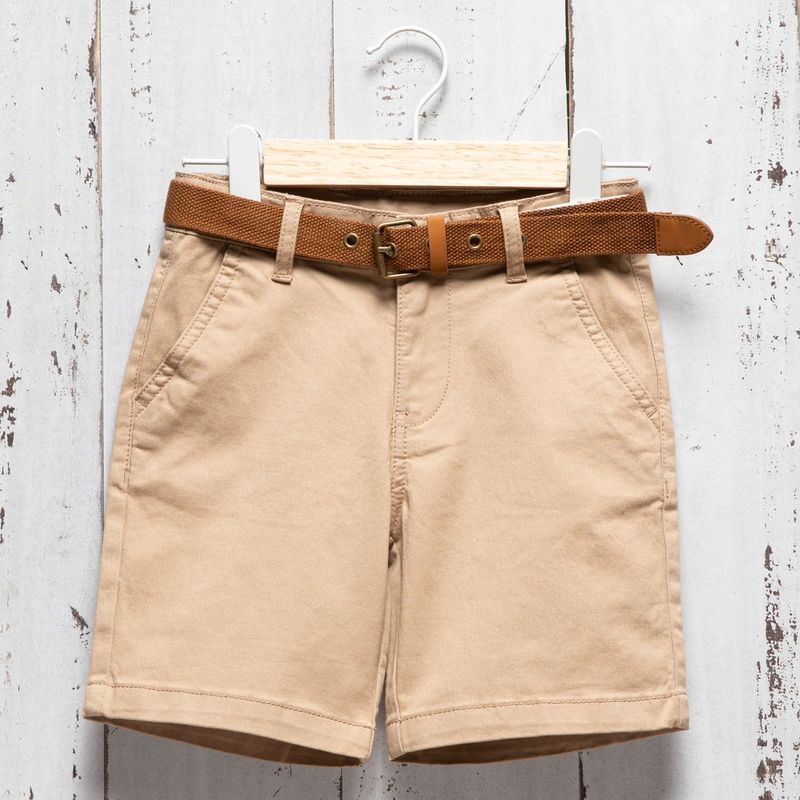 YAMP - Short Yamp Niño Algodón Con Cinturón