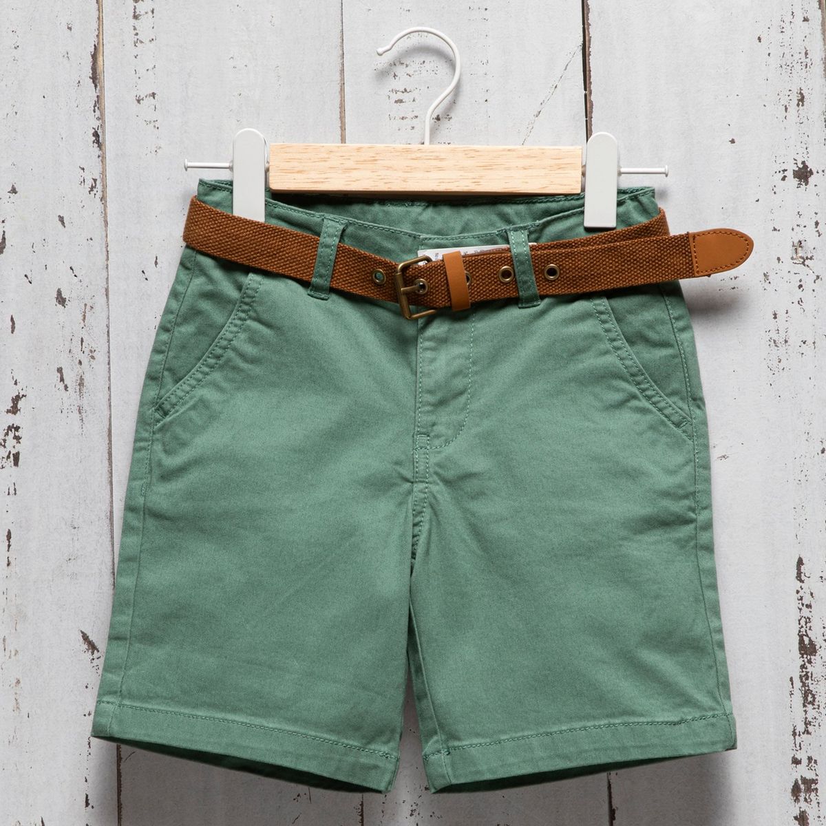 YAMP - Short Yamp Niño Algodón Con Cinturón