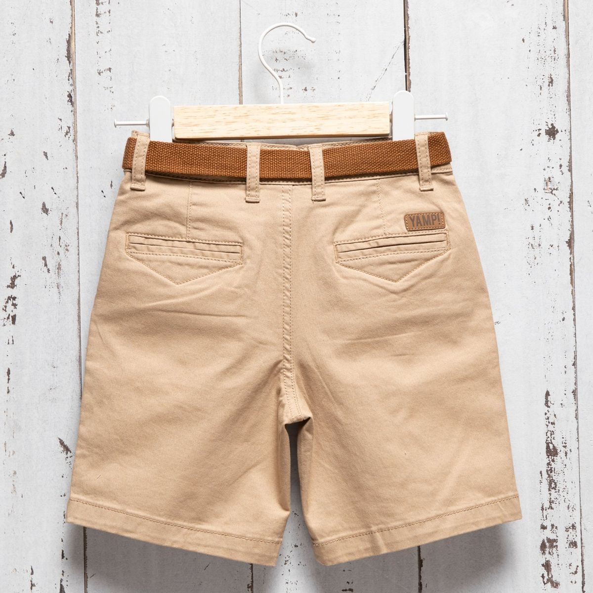 YAMP - Short Yamp Niño Algodón Con Cinturón