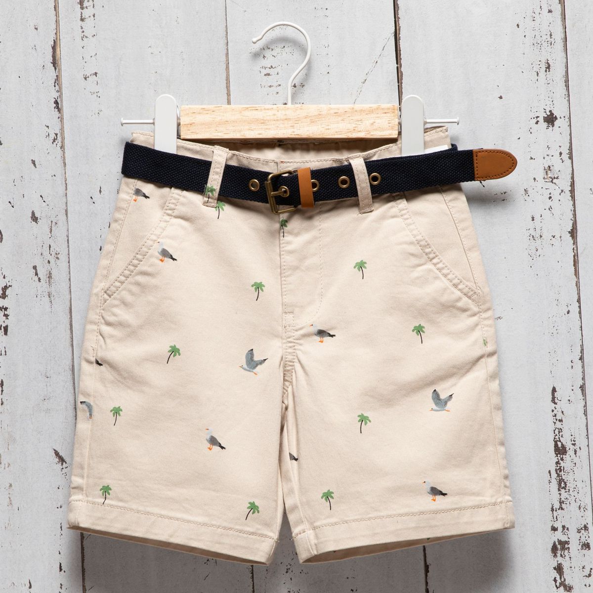 YAMP - Short Yamp Niño Algodón Con Cinturón