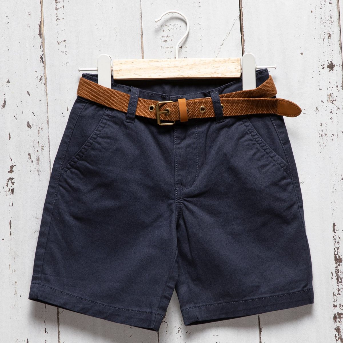 YAMP - Short Yamp Niño Algodón Con Cinturón