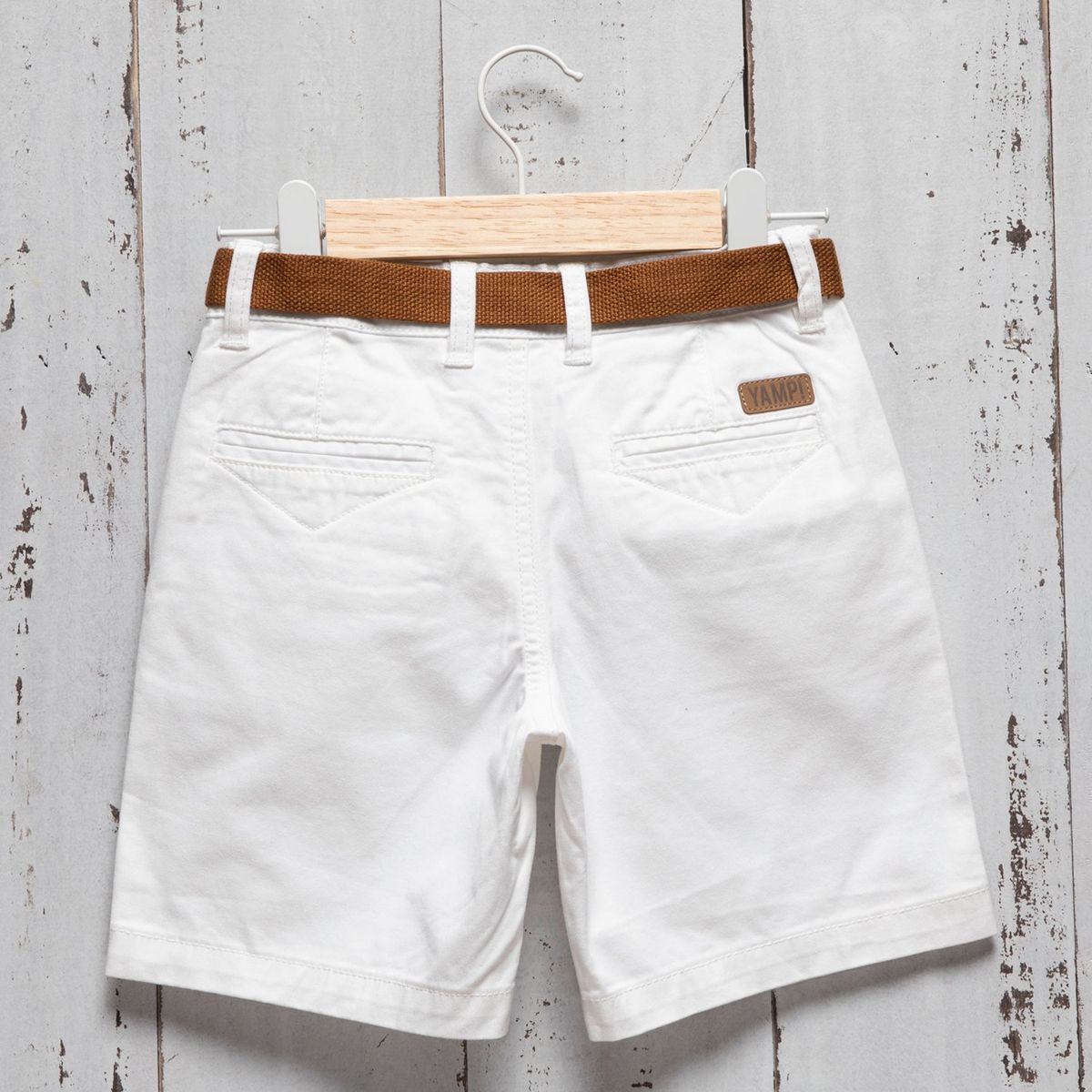 YAMP - Short Yamp Niño Algodón Con Cinturón