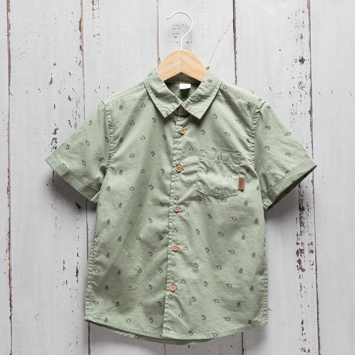 YAMP - Camisa Yamp Niño Manga Corta Algodón