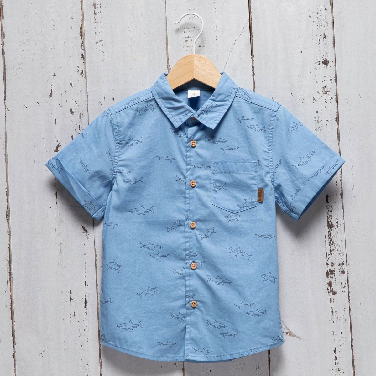 YAMP - Camisa Yamp Niño Manga Corta Algodón