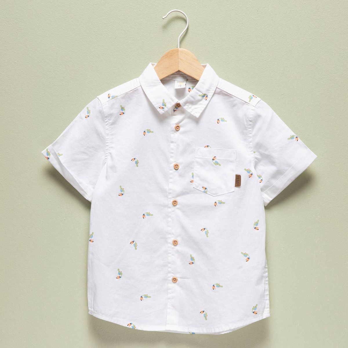 YAMP - Camisa Yamp Niño Manga Corta Algodón