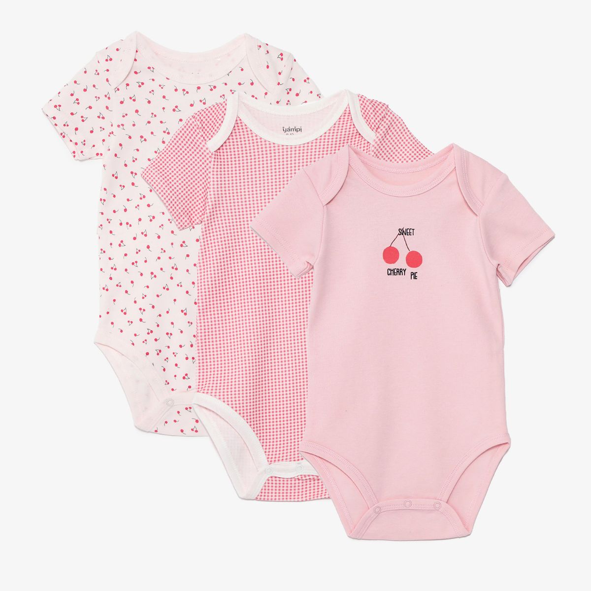 YAMP - Body Bebé Niña Pack X3 Algodón Yamp