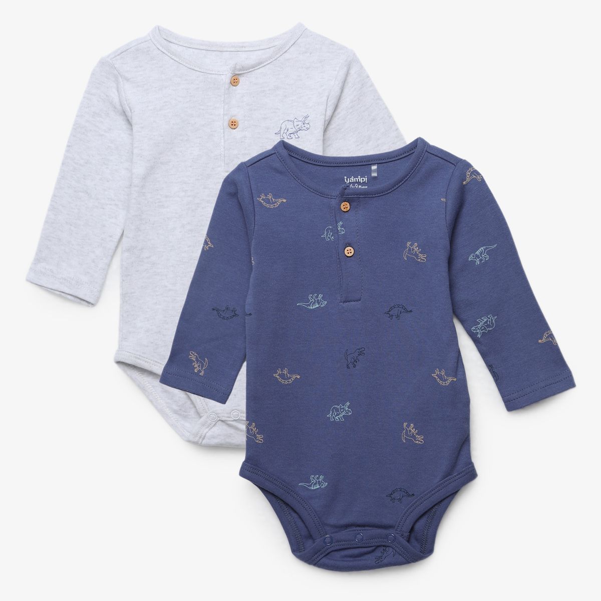 YAMP - Body Bebé Niño Pack X2 Algodón Yamp