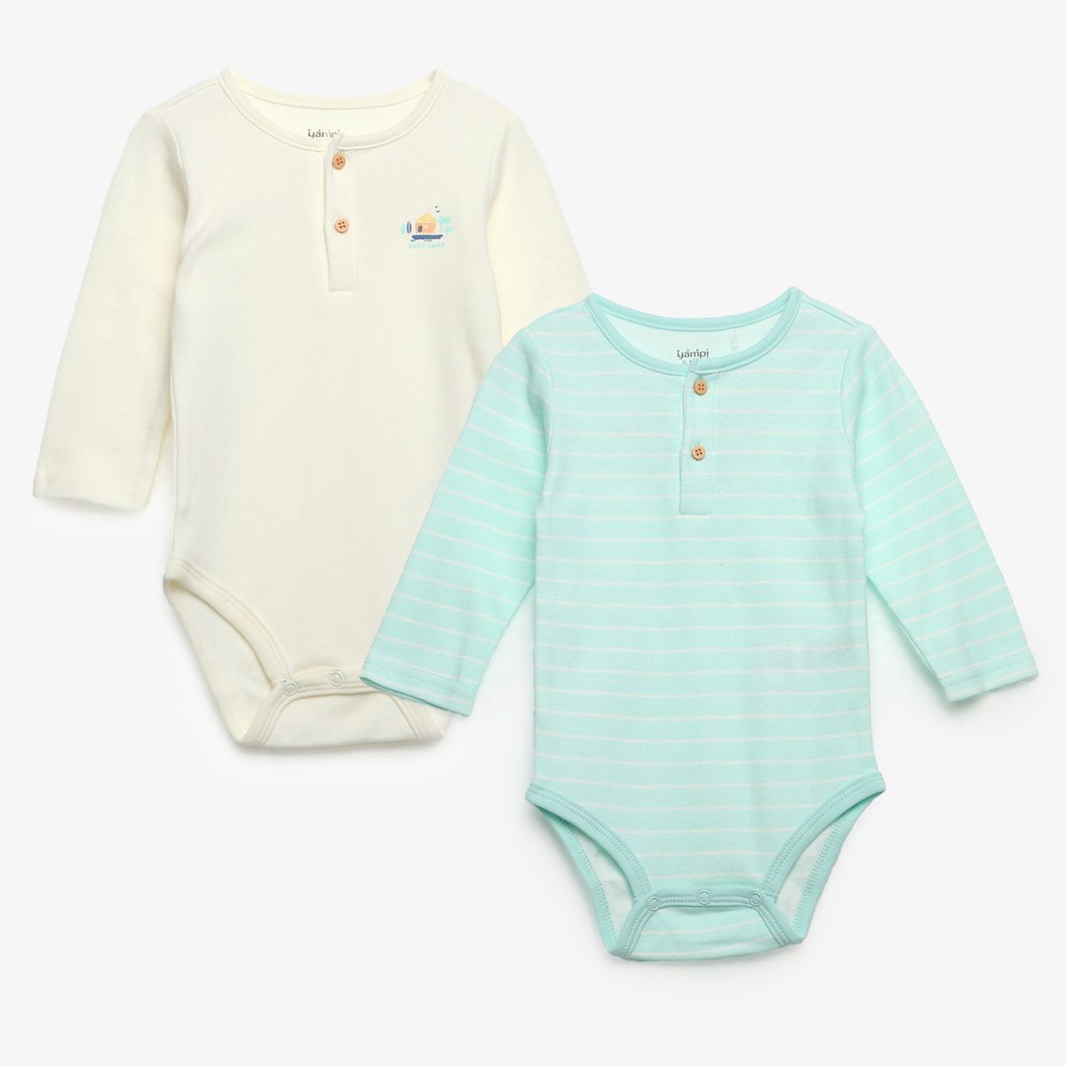 YAMP - Body Bebé Niño Pack X2 Algodón Yamp