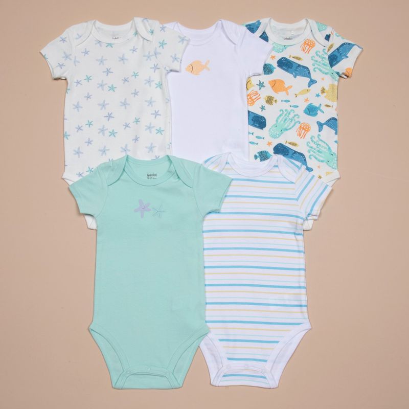 YAMP - Body Bebé Niño Pack X5 Algodón Yamp