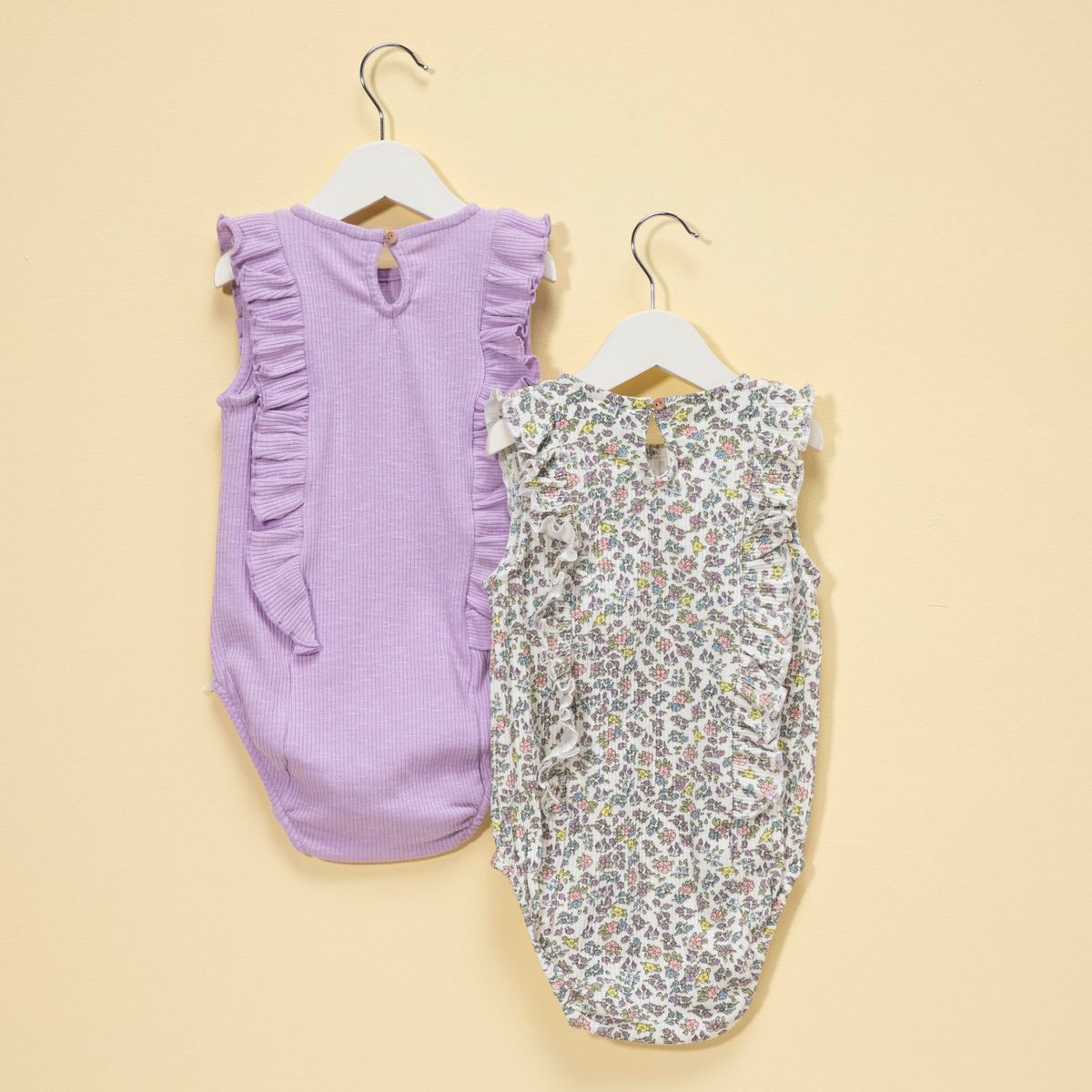 YAMP - Body Bebé Niña Pack X2 Algodón Yamp