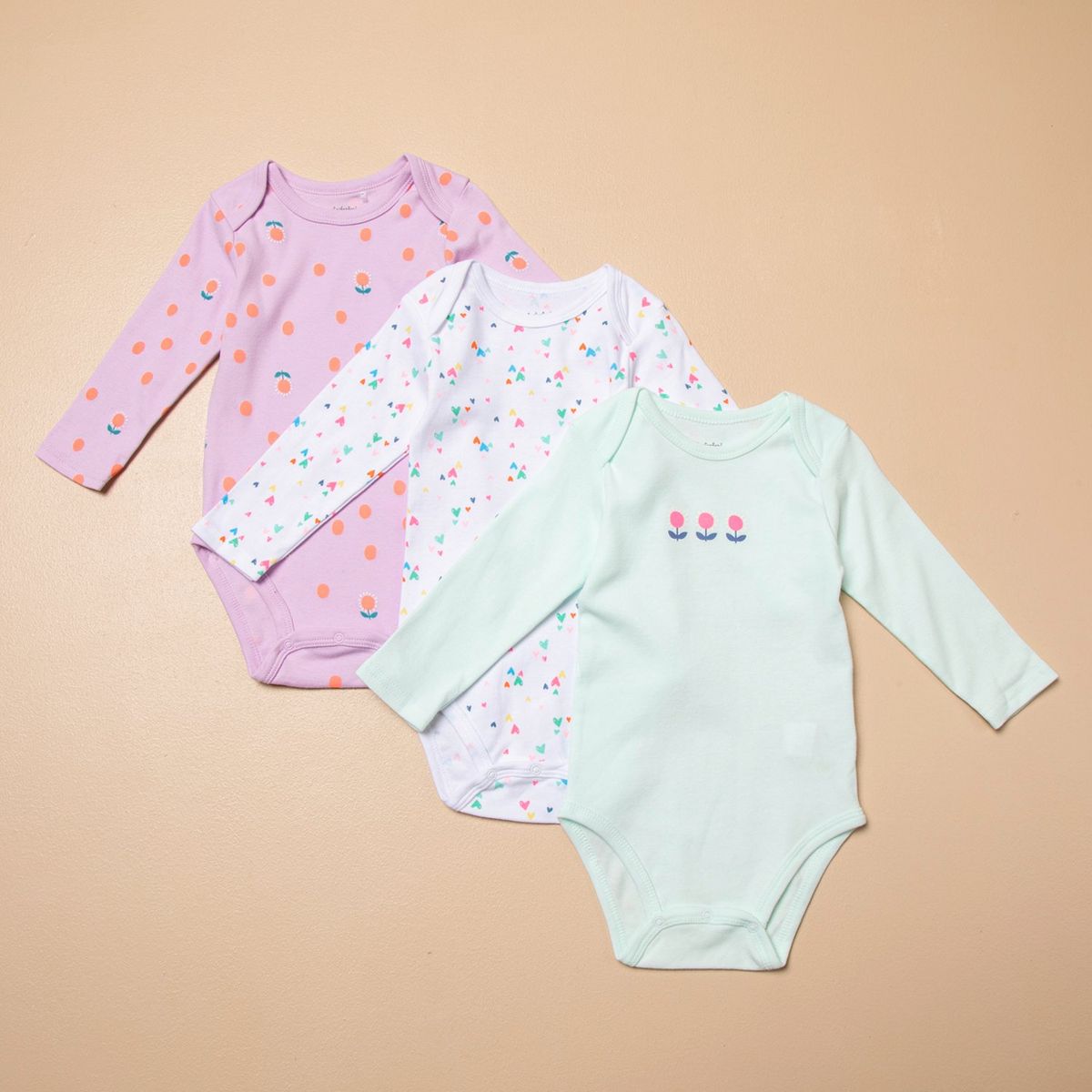 YAMP - Body Bebé Niño Pack X3 Algodón Yamp