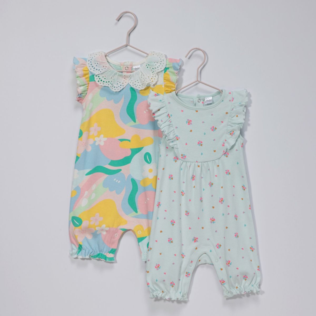 YAMP - Enterizo Bebé Niña Pack X2 Algodón Yamp