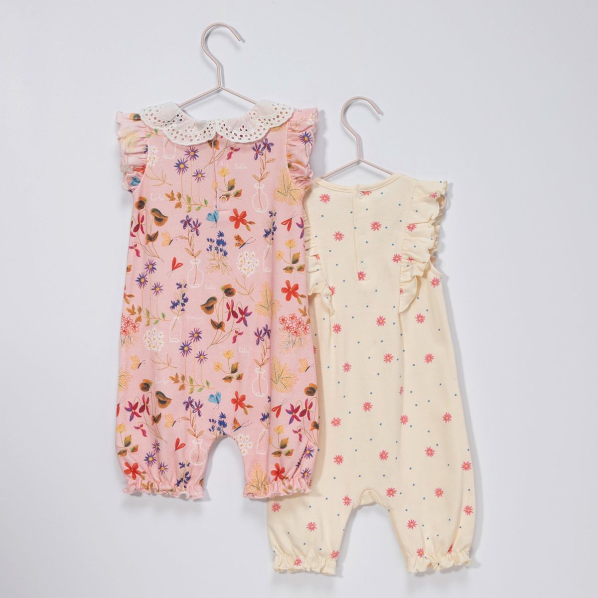 YAMP - Enterizo Bebé Niña Pack X2 Algodón Yamp